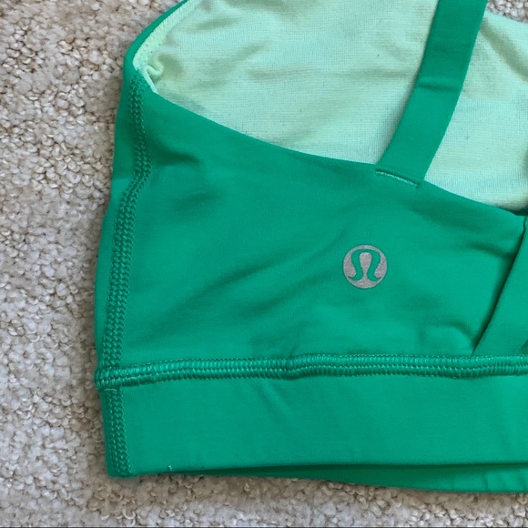 Lululemon Energy Bra Medium Support Green 4 - Picture 6 of 9